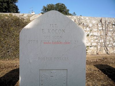 KOCON Eugeniusz
- 27 ans -
Mécanicien POLISH AIR FORCE - 301 squadron
Décédé 27.07.1945 

