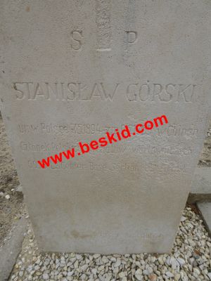 GORSKI Stanislaw
Né 07-05-1894 (PL)
Décès 09-06-1955 
61 ans
Copyright Frania 
Copyright photo Anusia
