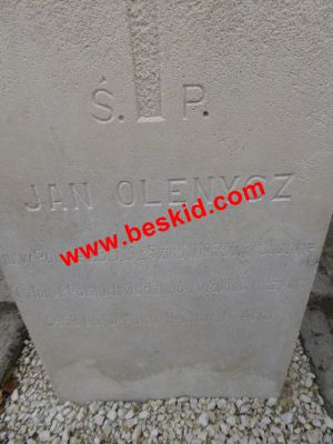 OLENYCZ Jan
Né 23-05-1925
Décès 05-11-1958
33 ans
Copyright Frania 
Copyright photo Anusia
