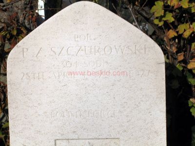 SZCZUROWSKI Ryszard
- 27 ans -
Décès 28.04.1942 
Lieutenant P76788 POLISH ARMY
Rang V - tombe 2
